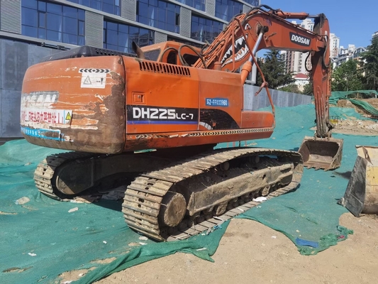 DH225LC - a esteira rolante 7 hidráulica usou a máquina escavadora Construction Machinery de Doosan 22 toneladas